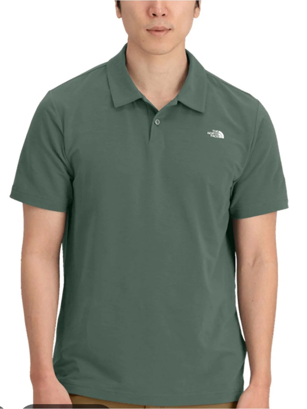 The North Face Wander Polo In Thyme FlashDry Performance Double Knit Shirt M